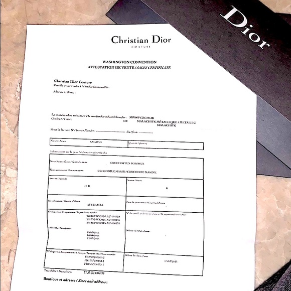💯authentic DIOREVER Crocodiiius pourus Marin’1/1 - Picture 7 of 7